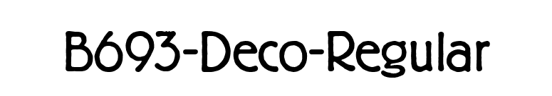 B693-Deco-Regular font preview