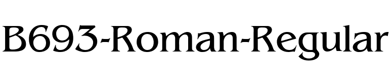 B693-Roman-Regular font preview