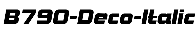 B790-Deco-Italic font preview