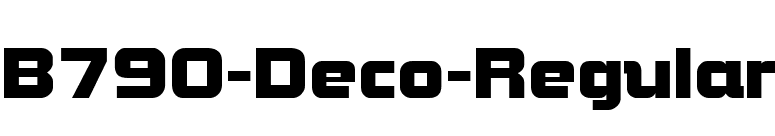 B790-Deco-Regular font preview