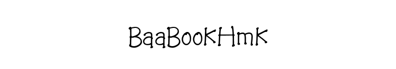 BaaBookHmk font preview