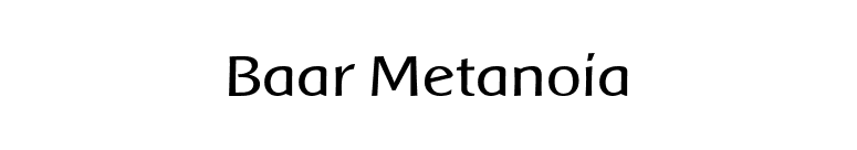 Baar Metanoia font preview