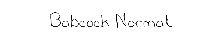 Babcock Normal font preview