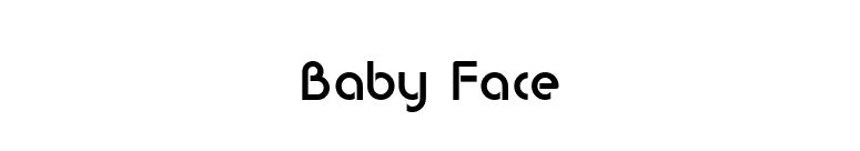 Baby Face font preview
