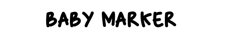 Baby Marker font preview