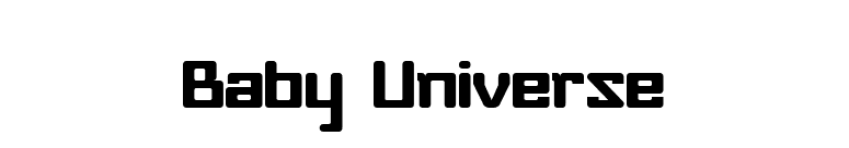 Baby Universe font preview