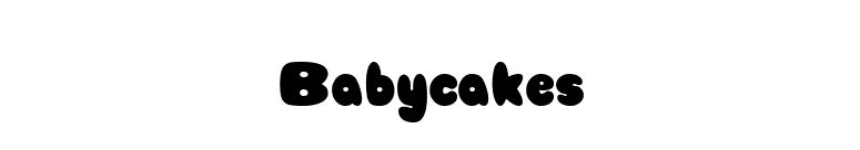 Babycakes font preview