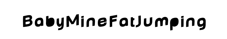 BabyMineFatJumping font preview