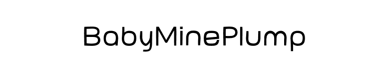 BabyMinePlump font preview