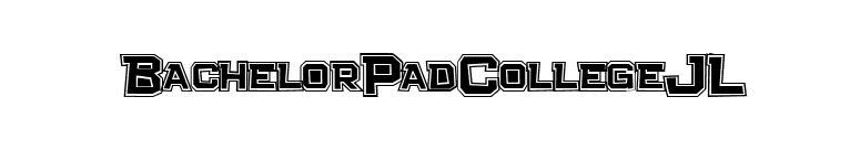 Bachelor Pad College JL font preview