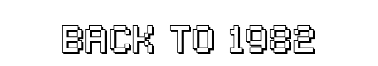 Back to 1982 font preview