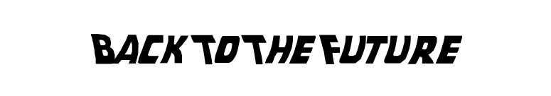 Back To The Future font preview