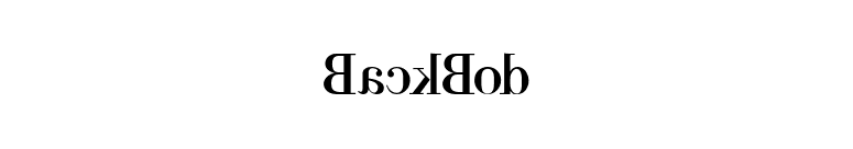 BackBod font preview