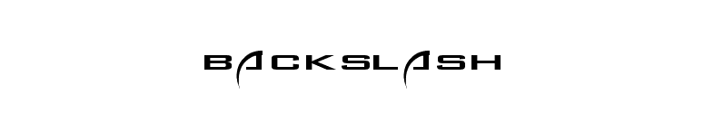 Backslash font preview
