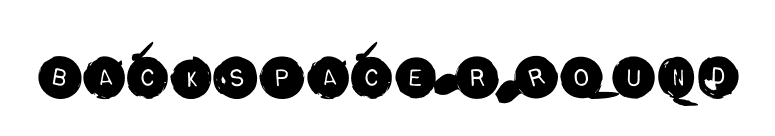 BackspacerRound font preview