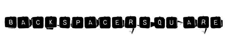 BackspacerSquare font preview
