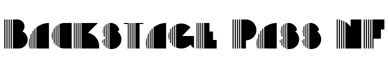 Backstage Pass NF font preview