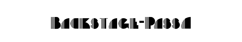 Backstage-PassA font preview