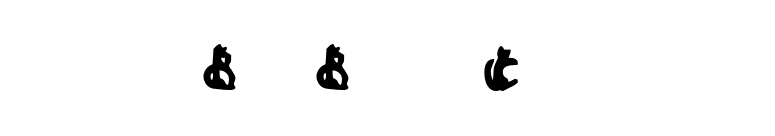 Bad Black Cat font preview