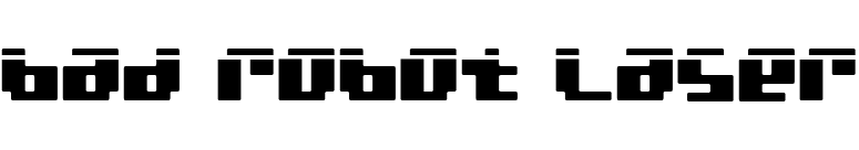 bad robot laser font preview