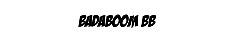 BadaBoom BB font preview