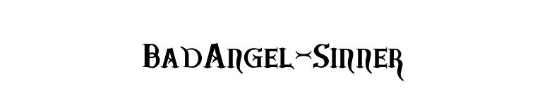 BadAngel-Sinner font preview