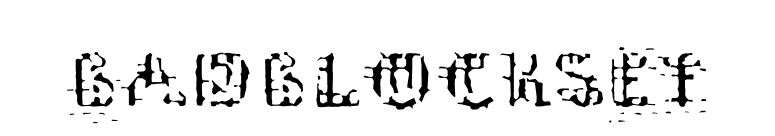 BadblocksEF font preview
