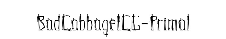 BadCabbageICG-Primal font preview
