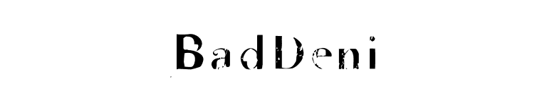 BadDeni font preview