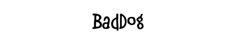 BadDog font preview