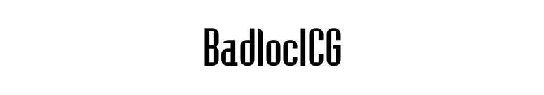 BadlocICG font preview