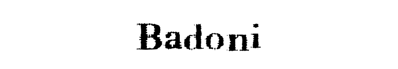 Badoni font preview