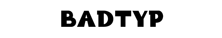 BadTyp font preview