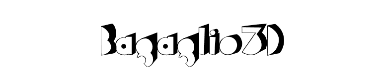 Bagaglio3D font preview