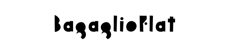 BagaglioFlat font preview