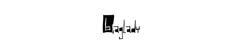Baglady font preview