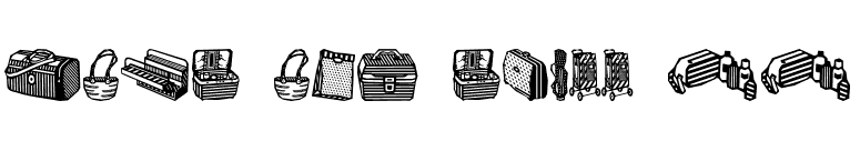 Bags and stuff II font preview