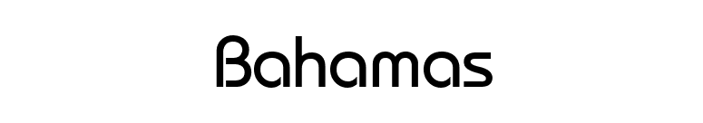 Bahamas font preview