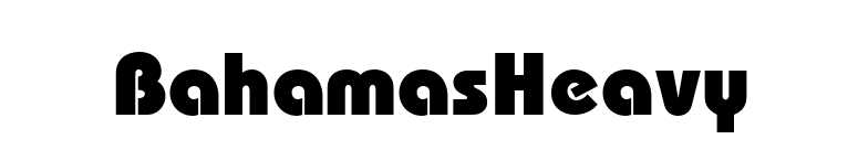 BahamasHeavy font preview
