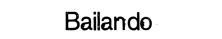 Bailando font preview