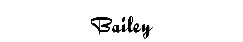 Bailey font preview