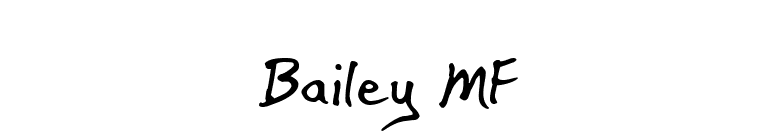 Bailey MF font preview
