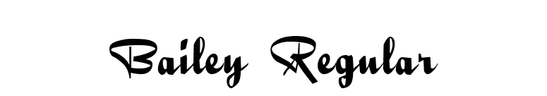 Bailey Regular font preview