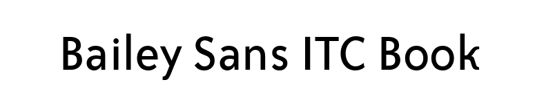 Bailey Sans ITC Book font preview