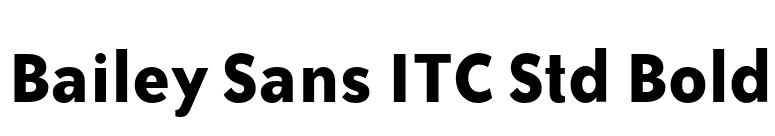 Bailey Sans ITC Std Bold font preview