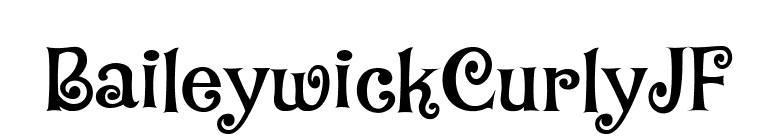 BaileywickCurlyJF font preview