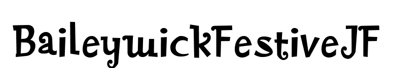 BaileywickFestiveJF font preview