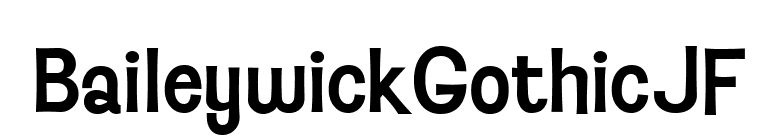BaileywickGothicJF font preview