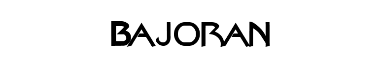 Bajoran font preview