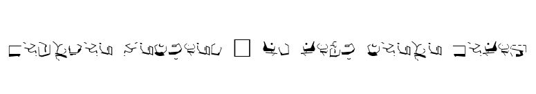 Bajoran Ancient - ST semi canon based font preview